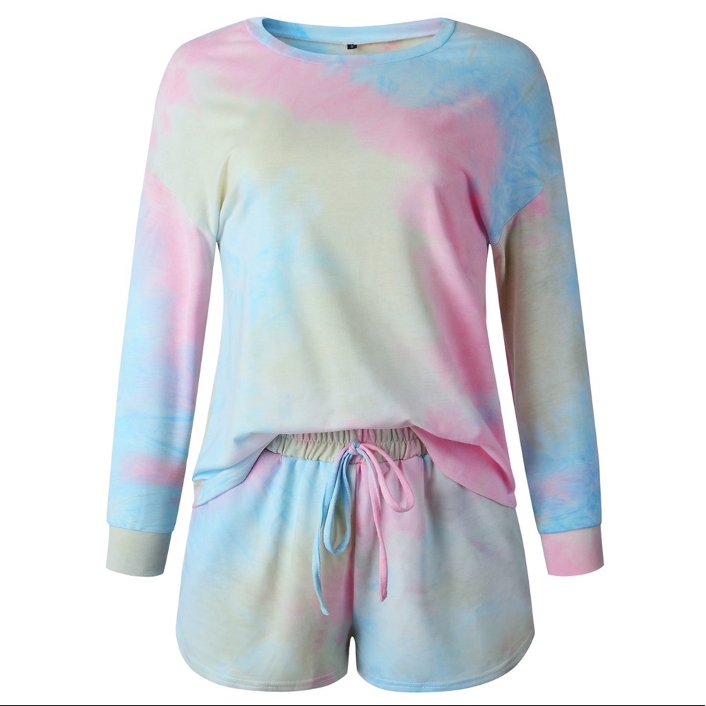 Restocked♦️🆕 Rainbow Colorful Tie Dye Lounge Set - Picture 6 of 7
